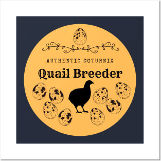 Authentic Quail Breeder Yellow Posters and Art